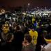 Fans wait outside Crisler Center to welcome home the Michigan basketball team on Sunday, March 31. Daniel Brenner I AnnArbor.com